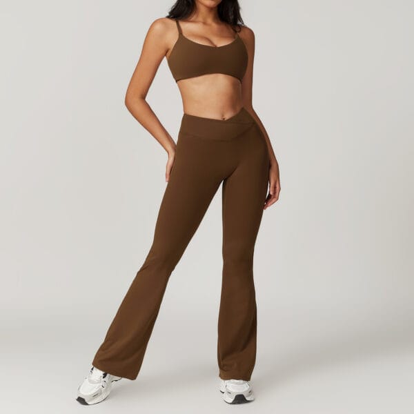Eco-Friendly Recycled Tight-Fitting Quick-Drying Yoga Suit | Sustainable Activewear for Women - Image 4