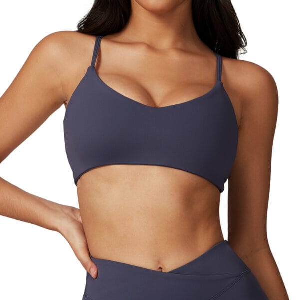 Eco-Friendly Recycled Tight Yoga Vest | Sustainable Quick-Dry Activewear for Women - Image 3