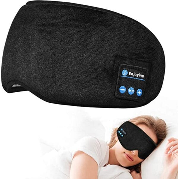 5.0 Bluetooth Music Eye Mask – Comfortable Sleep Mask with Wireless Audio for Travel and Relaxation - Image 3