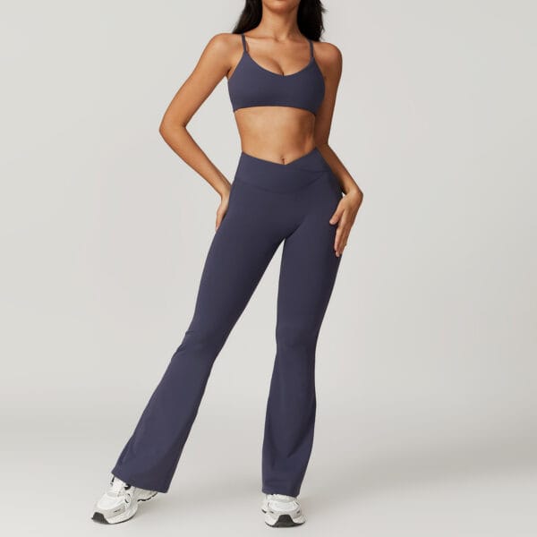 Eco-Friendly Recycled Tight-Fitting Quick-Drying Yoga Suit | Sustainable Activewear for Women - Image 5