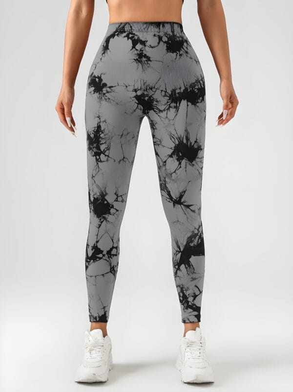 Tie Dye Slimming Yoga Leggings - Butt Lifting, High Stretch, Casual Fitness Women's Activewear - Image 13