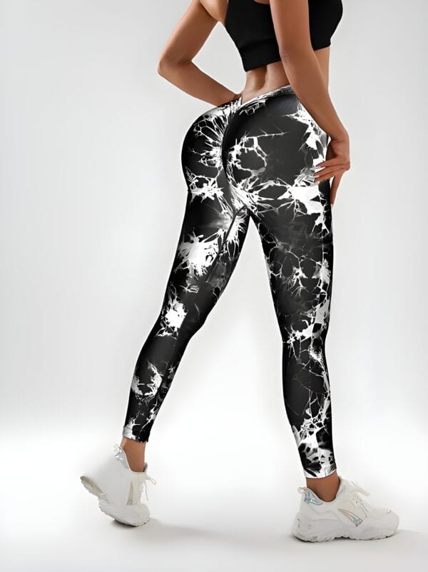 Tie Dye Slimming Yoga Leggings - Butt Lifting, High Stretch, Casual Fitness Women's Activewear