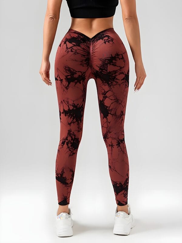 Tie Dye Slimming Yoga Leggings - Butt Lifting, High Stretch, Casual Fitness Women's Activewear - Image 10