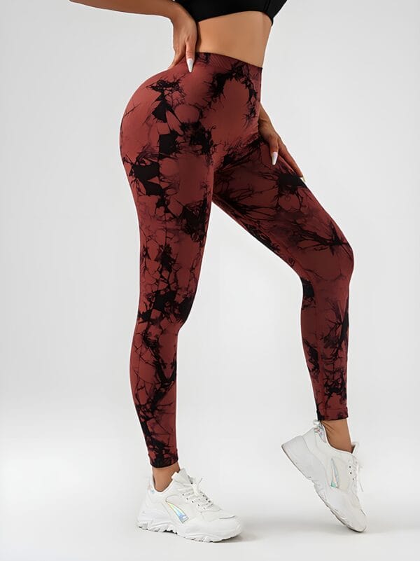 Tie Dye Slimming Yoga Leggings - Butt Lifting, High Stretch, Casual Fitness Women's Activewear - Image 11