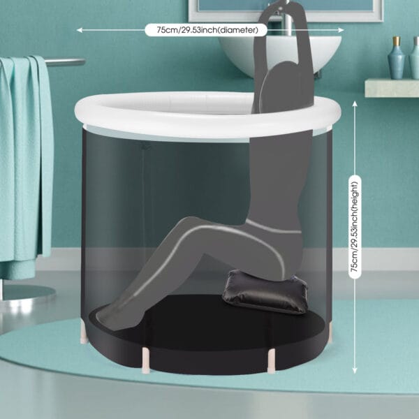 Portable Recovery Ice Tub for Athletes | Foldable Cold Therapy Tub | Insulated Outdoor & Indoor Soaking Spa Bucket - Image 2