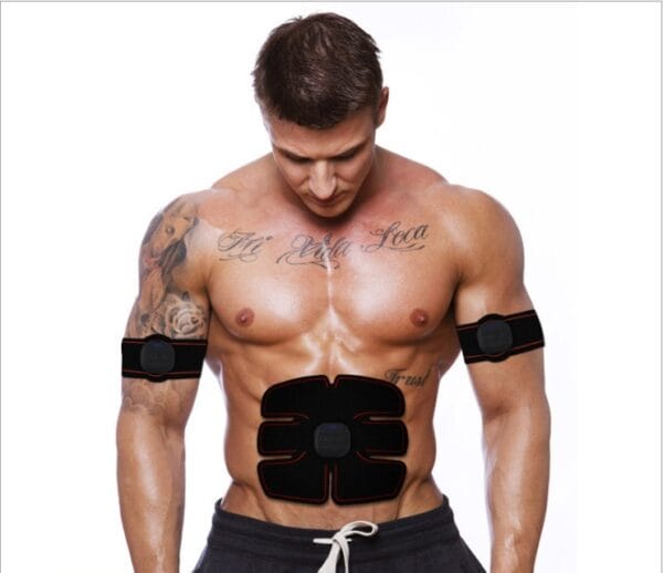 Portable EMS Smart Muscle Stimulator | Wireless Ab & Arm Training Device | Electric Muscle Toner for Home Workout & Fat Loss - Image 4