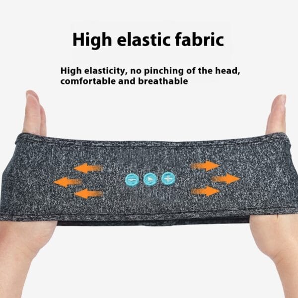 Bluetooth Music Headband for Running, Yoga & Sleep – Wireless Headphones with Ultra-Soft Fit & Long Battery Life - Image 4
