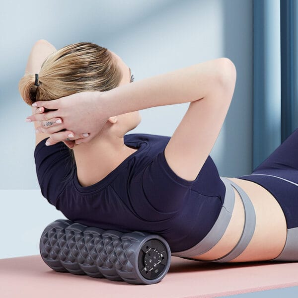Electric Yoga Massage Column – USB Rechargeable Muscle Relaxation Roller