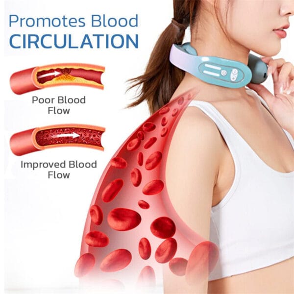 EMS Neck Acupoints Lymphvity Massager – Intelligent Heated Neck Massager with Microcurrent Therapy - Image 8