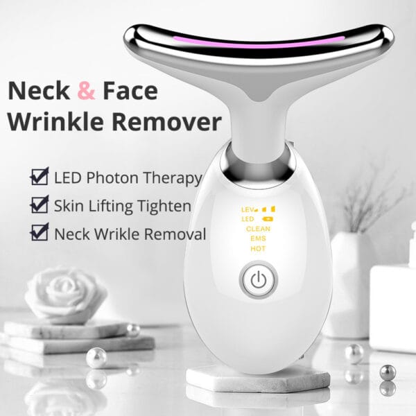 EMS Thermal Neck Lifting & Tightening Massager – Electric Microcurrent Wrinkle Remover